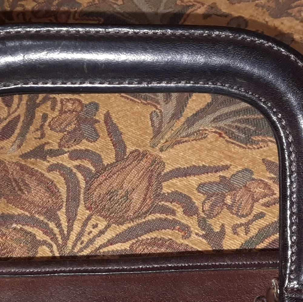 VINTAGE COACH NYC Bonnie Cashin Leather Satchel Slim Bag Mahogany Brown 60s 70s - Picture 12 of 16